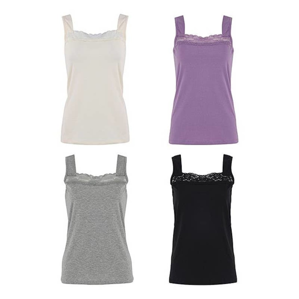 Sz 2X Urban Diction Heather Gray & Lavender Camisole Set Women Plus